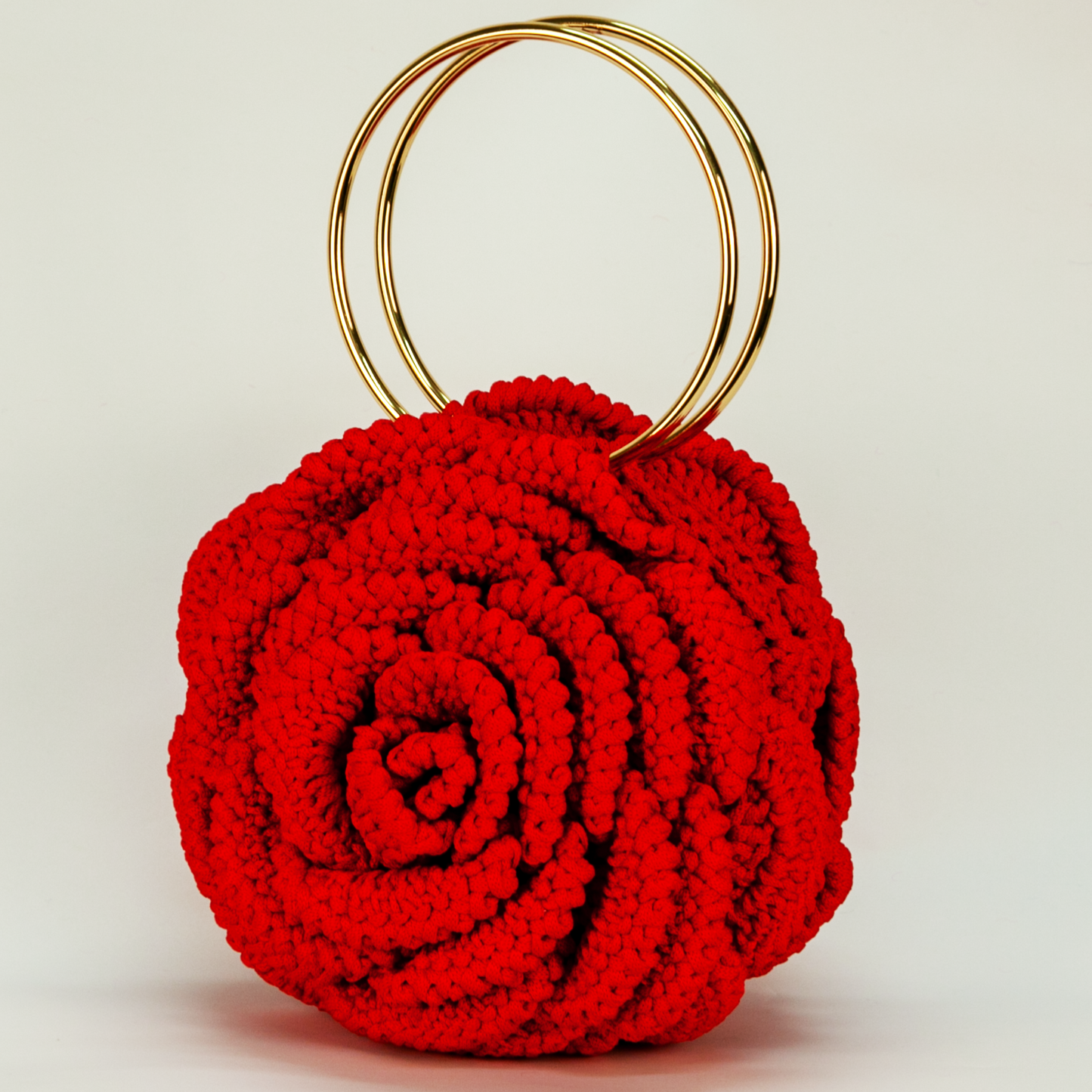 Crochet Rosen Handtasche