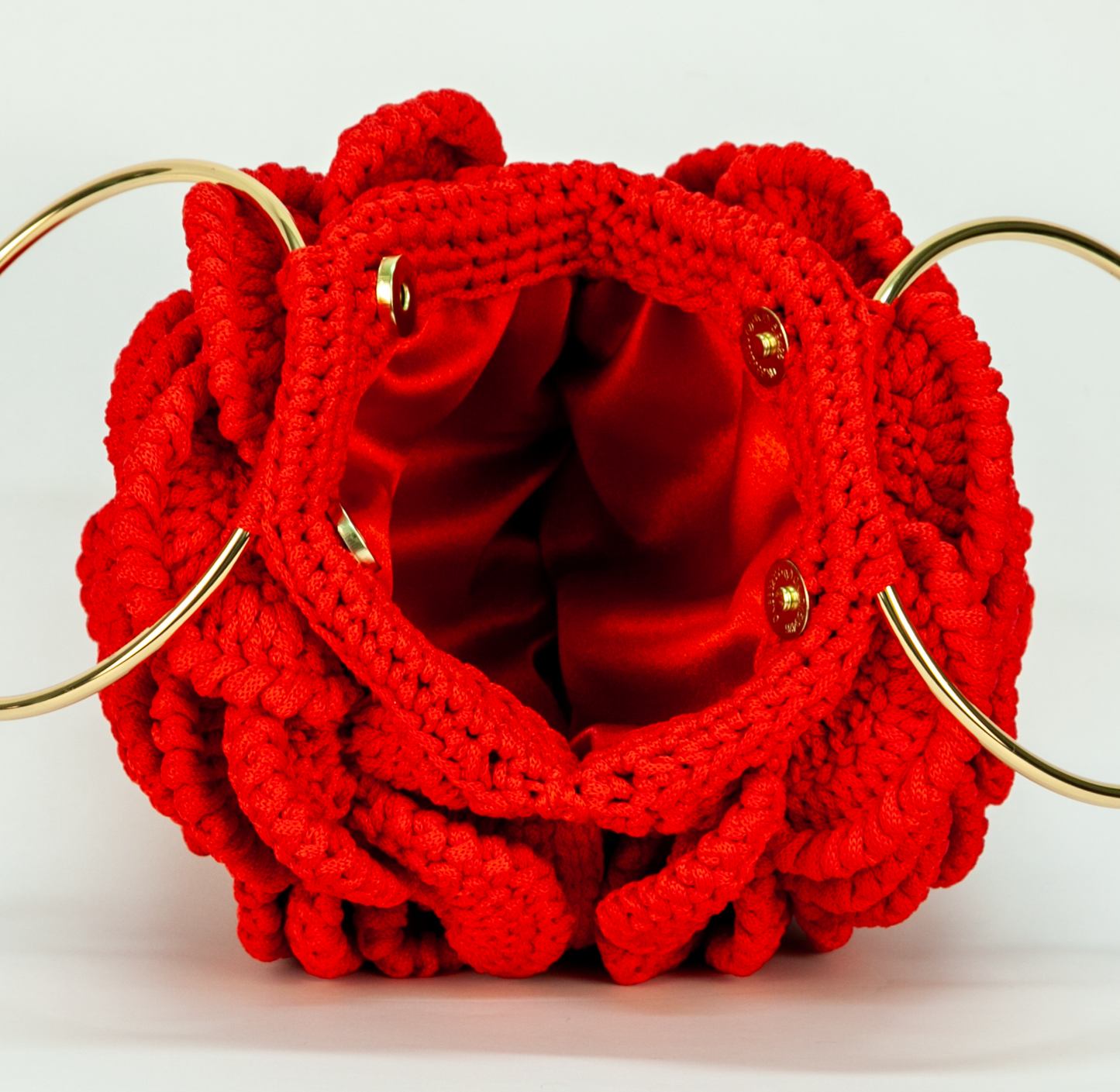 Crochet Rosen Handtasche