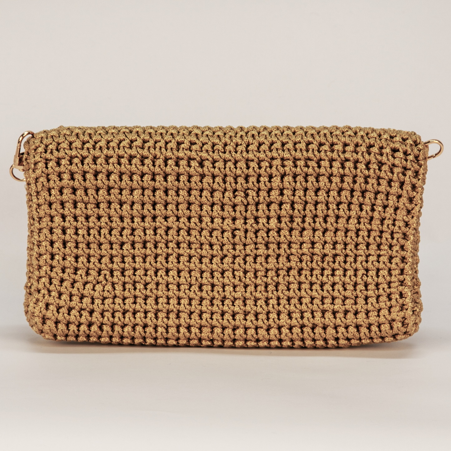 Crochet Milano Handtasche braunbeige