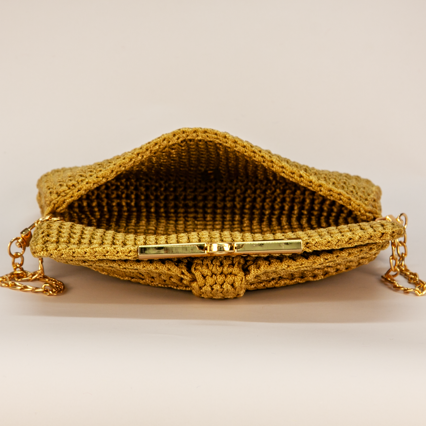 Crochet Milano Handtasche braunbeige