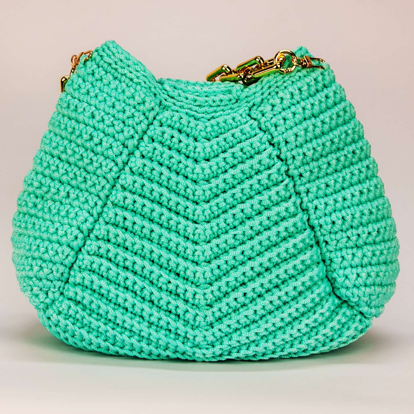 Crochet Verona Handtasche türkis
