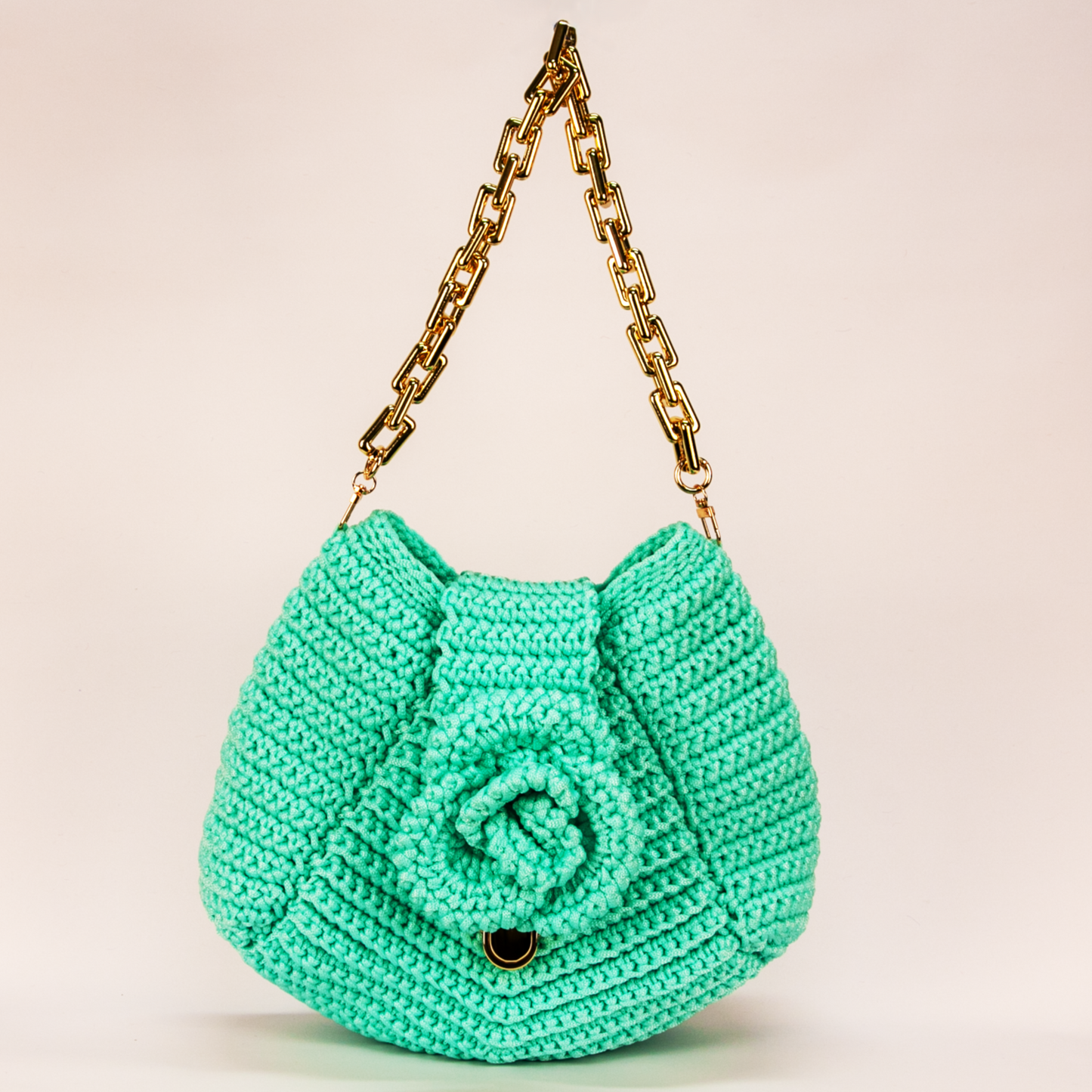 Crochet Verona Handtasche türkis