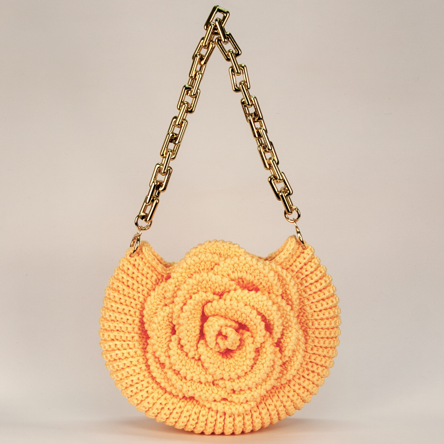 Crochet Fiorella Handtasche creme