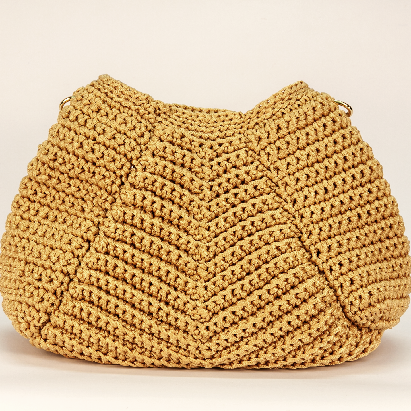 Crochet Verona Handtasche beige