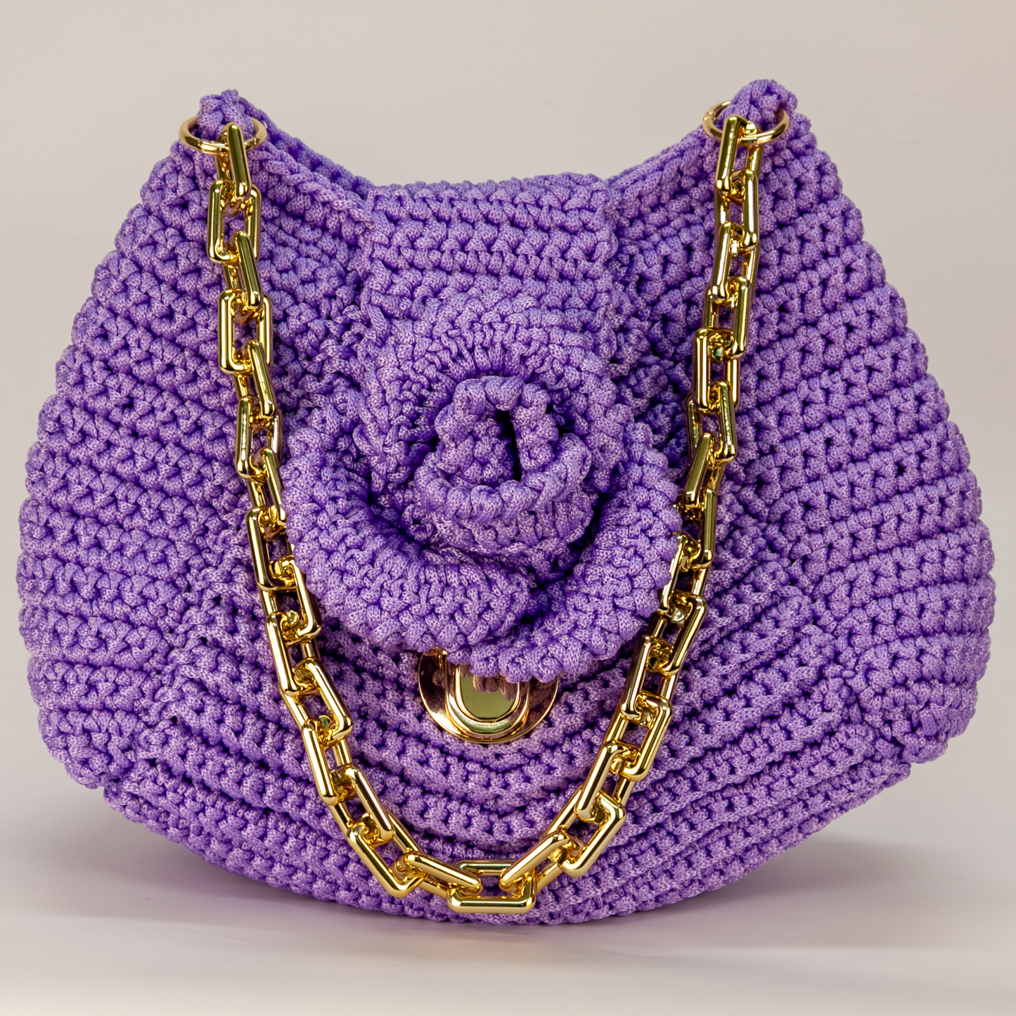 Crochet Verona Handtasche lila