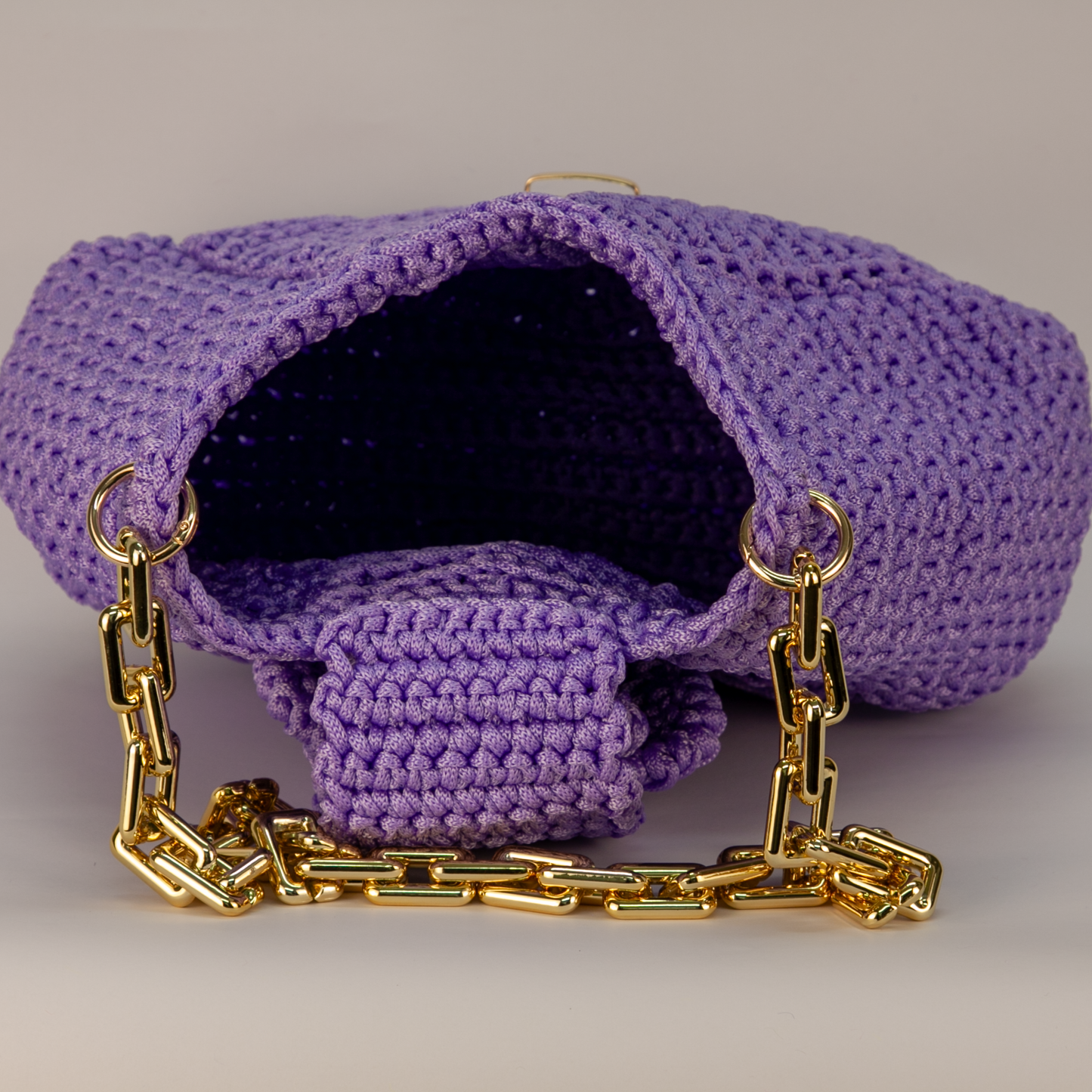 Crochet Verona Handtasche lila