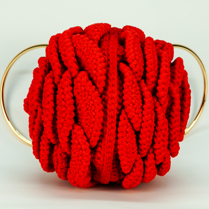 Crochet Rosen Handtasche